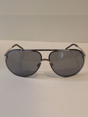 Authentic Dolce & Gabbana Aviator Sunglasses DG 829S 753 Chrome Grey Lenses